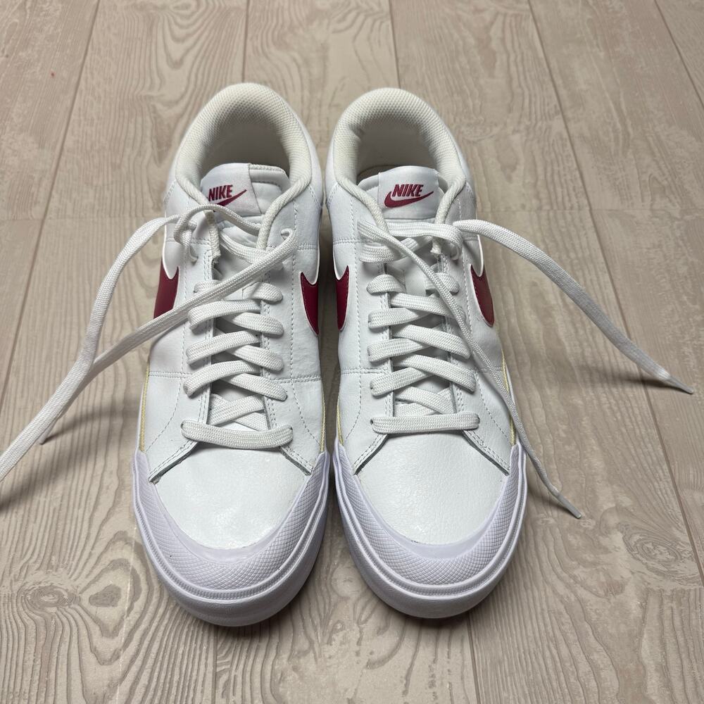 Nike Court Legacy Lift Women’s Shoes White Red Gold DM7590-112 Size 11 Sneakers